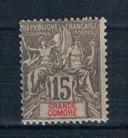 Grande Comore 1900 Kolonial-Allegorie Mi.Nr. 15 * Ungebraucht - Unused Stamps