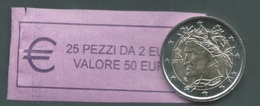 ITALIA  2017 - ROLL  2 EURO  DANTE  ORIGINALE ZECCA - DATA VISIBILE - FDC - Rollen