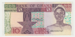 GHANA 10 CEDIS 1982 UNC NEUF PICK 20d  20 D - Ghana