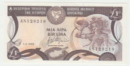 CYPRUS 1 POUND 1992 UNC Pick 53b 53 B - Chipre