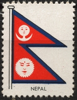 NEPAL ( Sun ) - FLAG FLAGS / Cinderella Label Vignette - Germany Ed. 1950's - Népal