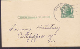 United States Postal Stationery Ganzsache Entier WELCOME Va. 1943 CULPEPPER (2 Scans) - 1941-60