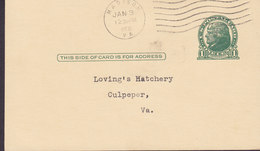 United States Postal Stationery Ganzsache Entier MADISON Va. 1950 CULPEPPER (2 Scans) - 1941-60
