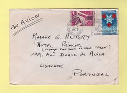 Par Avion Destination Portugal - 4-9-1973 - 1960-.... Storia Postale