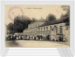 77 - CLAYE SOUILLY - L Ecole Des Filles (animee + Cachet Militaire Du Depot De Remonte De Claye 6eme Armee DES) - Claye Souilly