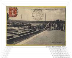 77 - SAINT MAMMES - Le Renflouement D Un Bateau (beau Document - Peniche) - Saint Mammes