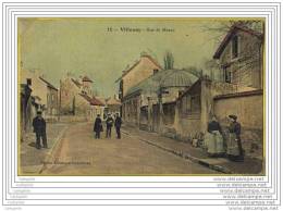 77 - VILLENOY - Rue De Meaux (belle Carte Toilee En Couleur Et Animee) - Villenoy