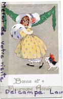 - Bonne Et Heureuse Année - Petit Chien,  Magnifique, Très épaisse, Peu Courante, écrite, TTBE, Scans. - New Year