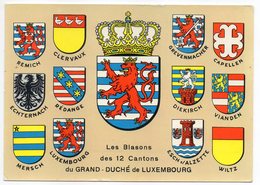 Luxembourg --1963--  Blasons Des 12 Cantons Du Luxembourg - Autres & Non Classés
