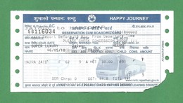 India 2018 - Rajasthan Govt. Super Luxury Bus Service Ticket , Jaipur To Meerut. - As Scan - Monde