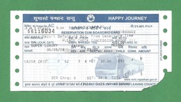 India 2018 - Rajasthan Govt. Super Luxury Bus Service Ticket , Jaipur To Meerut. - As Scan - World