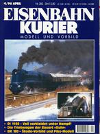 Eisenbahn Kurier 4/1996 Nr. 283: 01 1102 - Voll Verkleidet Unter Dampf, Die Triebwagen Der Bauart "Ruhr", BR 180 - Auto En Transport