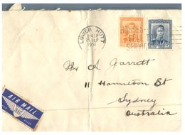 (20) New Zealand To Australia Letter 1951 - Brieven En Documenten