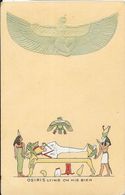 Egypte - Osiris Lying On His Bier (allongée Sur Son Cercueil) - Illustration, Carte N° 27200 Non Circulée - Other & Unclassified