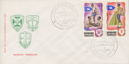 Enveloppe  FDC  1er  Jour    TOGO    Scouts  Togolais   1968 - Otros & Sin Clasificación