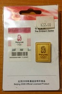 CHINA - BEIJING OLYMPIC GAMES 2008 - SEALED OFFICIAL EMBLEM PIN - Bekleidung, Souvenirs Und Sonstige