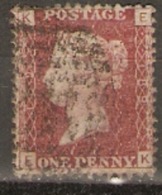 Great Britain 1858  1d Red  Plate  189 Fine Used - Used Stamps