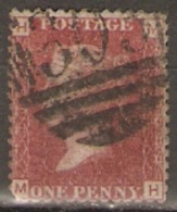 Great Britain 1858  1d Red  Plate  203  Fine Used - Used Stamps