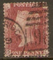 Great Britain  1858  1d Red  Plate  198  Fine Used - Used Stamps