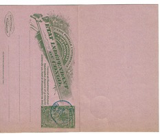 Cingo  CP Avec Réponse Obl Bleue Boma 4 Nov 1897 - Cartas & Documentos