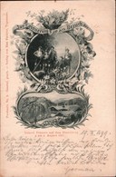 ! Ansichtskarte Bayern, 1899, Prinzen A.d. Hirschberg Bei Kreuth, Alpen, FAMILLES ROYALES, Tegernsee, Adel - Royal Families