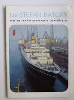 Tss S BATORY / Polish Ocean Liner / Informator For Passengers Travelling / Bulletin - Tugboats