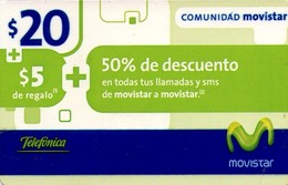 TARJETA TELEFONICA DE ARGENTINA, PREPAGO. MOV-0069D, 20$ COMUNIDAD MOVISTAR (102) CEDINSA. - Argentinien