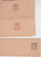 FRANCE LOT DE 3 ENTIERS POSTAUX  BANDES JOURNAUX - Bandes Pour Journaux