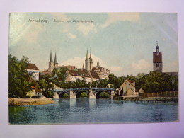 MERSEBURG  :  SCHLOSS  Mit  WATERLOOBRÜCKE   1907    - Merseburg