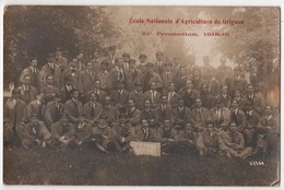 Carte Photo 78  GRIGNON  Ecole Nationale D'Agriculture De Grignon  91e Promotion 1916-1919 - Grignon