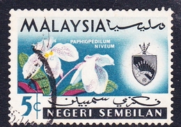 Malaysia-Negri Sembilan SG 83 1965 Orchids, 5c, Used - Negri Sembilan