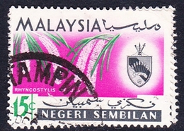 Malaysia-Negri Sembilan SG 86 1965 Orchids, 15c, Used - Negri Sembilan