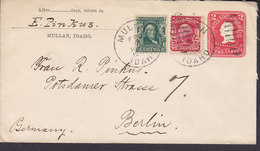 United States Uprated Postal Stationery Ganzsache Entier E. PINKUS, MULLAN , Idaho 1906 BERLIN Germany - 1901-20