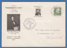 SWEDEN 1944 ENVELOPE COVER FACIT 349A + VIGNETTE STAMP DAY  LOCAL USED GOTEBORG - Covers & Documents