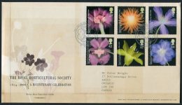 2004 GB Flowers FDC. RHS First Day Cover. Royal Horticultural Society - 2001-2010 Decimal Issues