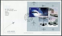 2002 GB Airliners First Day Cover. Aircraft Jets BEA. Heathrow Airport FDC - 2001-2010. Decimale Uitgaven