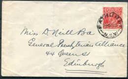 Australia Bathurst NSW Cover - General Presbyterian Alliance, Edinburgh Scotland - Lettres & Documents