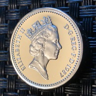 Great Britain One Pound 1987 United Kingdom Silver - 1 Pond
