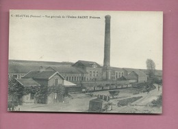 CPA   -  Beauval - (Somme) - Vue Générale De L'Usine Saint Frères - Beauval