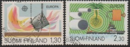 EUROPA 1983 USED COMPLETE SET FROM FINLAND GREAT WORKS OF HUMANITY..DEVELOPMENT OF TECHNOLOGY/CHURCH IN HELSINKI - 1983