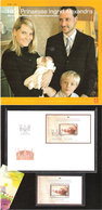 Norway 2004 Folder Princess Ingrid Alexandra Bloc 27, MNH And FDC - Covers & Documents