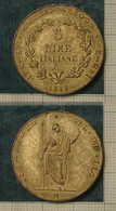 M_p> Gettone / Riproduzione 5 Lire 1848 - Monedas/ De Necesidad