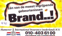 NEDERLAND CHIP TELEFOONKAART CRE 020 * Hannover International Insurance * Telecarte A PUCE PAYS-BAS * ONGEBRUIKT * MINT - Private