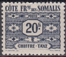 Somalis 1947 Michel Taxe 53 Neuf ** Cote (2005) 1.50 Euro Chiffre Au Milieu - Unused Stamps