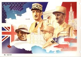 FRANCE - Encart Du Triptyque De La Libération - 2 Scans - Storia Postale