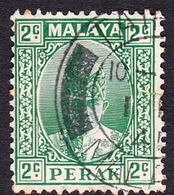 Malaysia-Perak SG 104 1939 Sultan Iskandar, 2c Green, Used - Perak