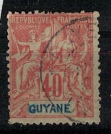 GUYANE         N°  YVERT     39          OBLITERE       ( O   3/21 ) - Used Stamps