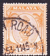 Malaysia-Perak SG 129 1950 Sultan Shah 2c Orange, Used - Perak