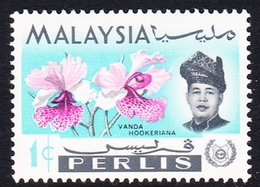 Malaysia-Perlis SG 59 1979 Orchids, 1c, Mint Never Hinged - Perlis