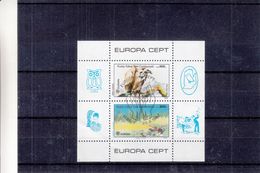 Europa 1986 - Chypre Turque - Bloc Oblitéré - Oiseaux - Vautours - Hiboux - Valeur 15 Euros - Bloc Froissée - Usados